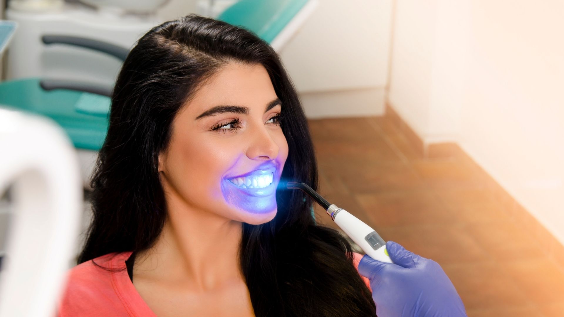 laser teeth whitening with zoom