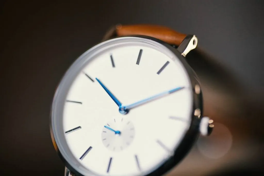 closeup of watch